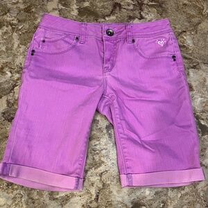 Lilac Denim Justice Premium Shorts